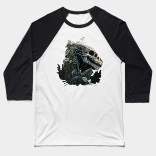 Dinosaur Skull Baseball T-Shirt